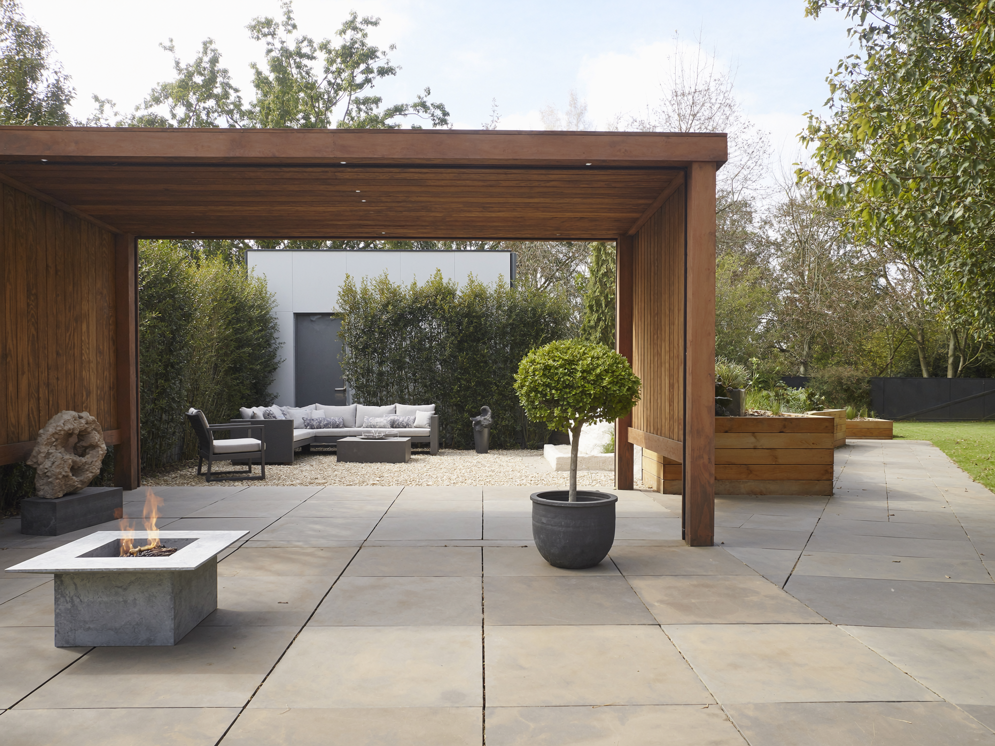Outdoor patio design
